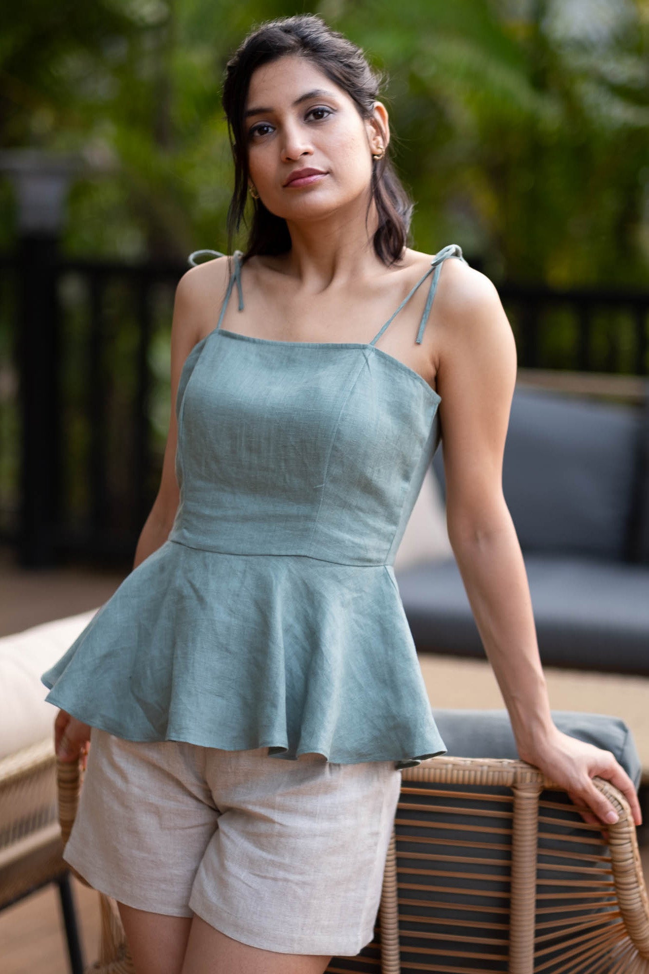 The Linen Peplum Top | Creatures of Habit