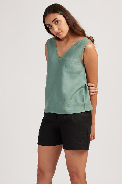 The Linen V Neck Tank | Creatures of Habit