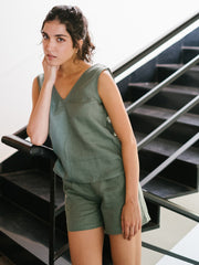Linen Tailored Shorts