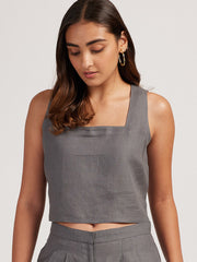 Linen Crop Tank