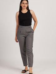 Linen Pleated Trousers