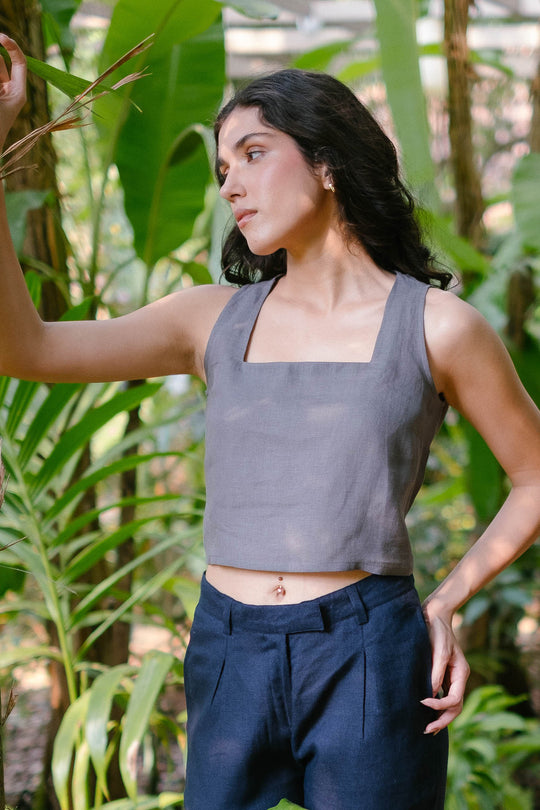 The Linen Crop Tank | Creatures of Habit