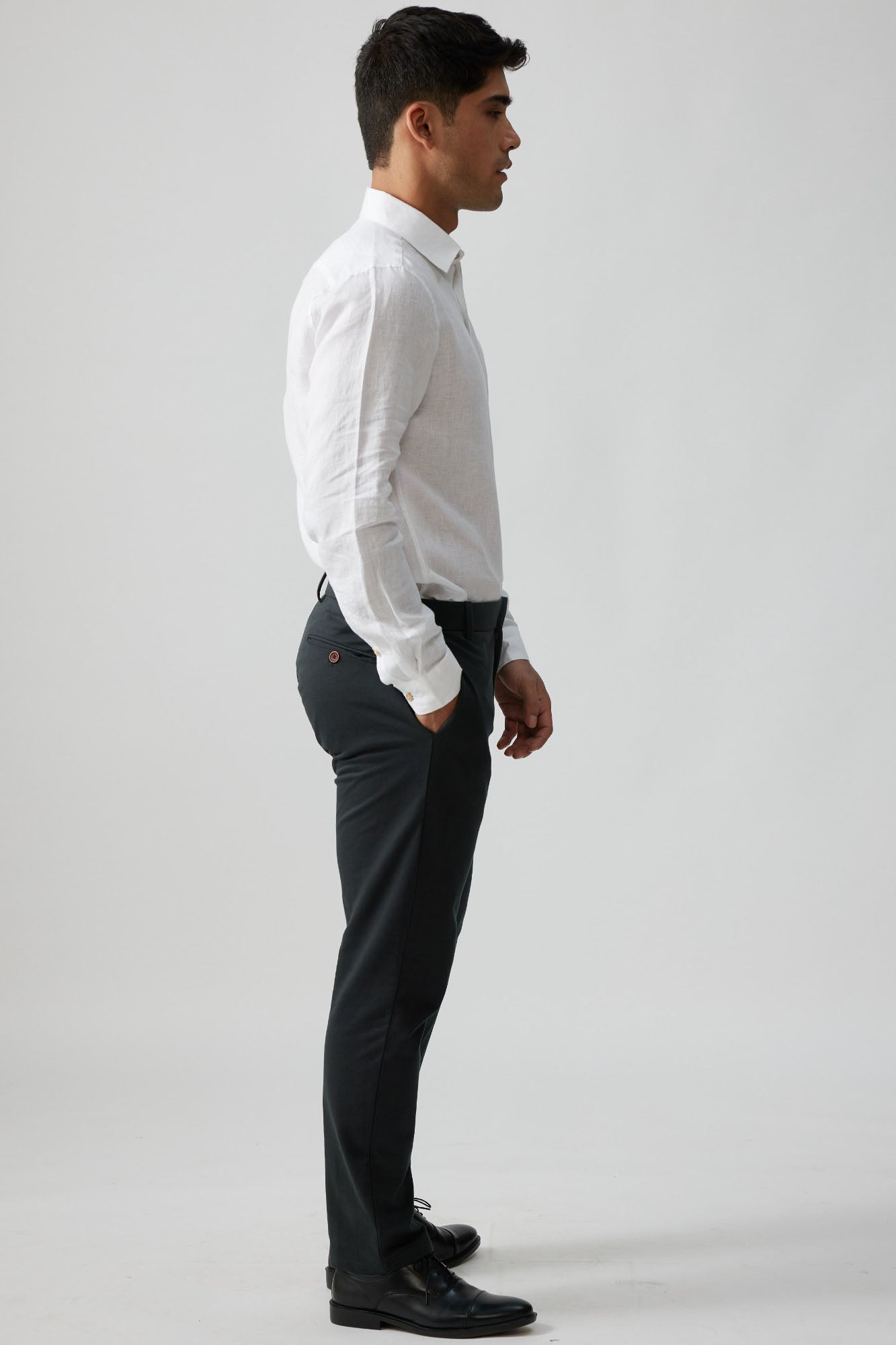 Pima French Terry Trousers Stone Grey | Mens Trousers | Creatures of Habit