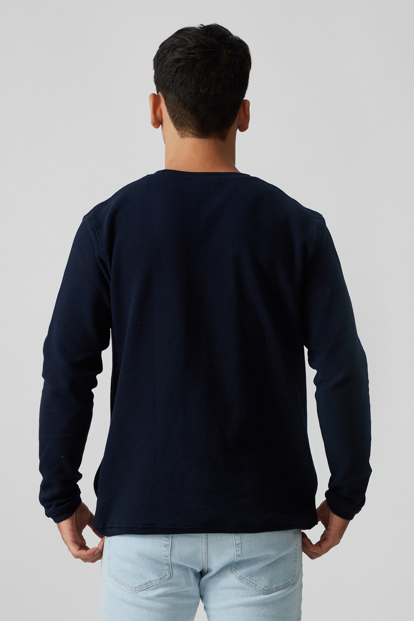 The Cord Sweatshirt Deep Sea Blue | Mens Sweatshirts | Creatures of Habit