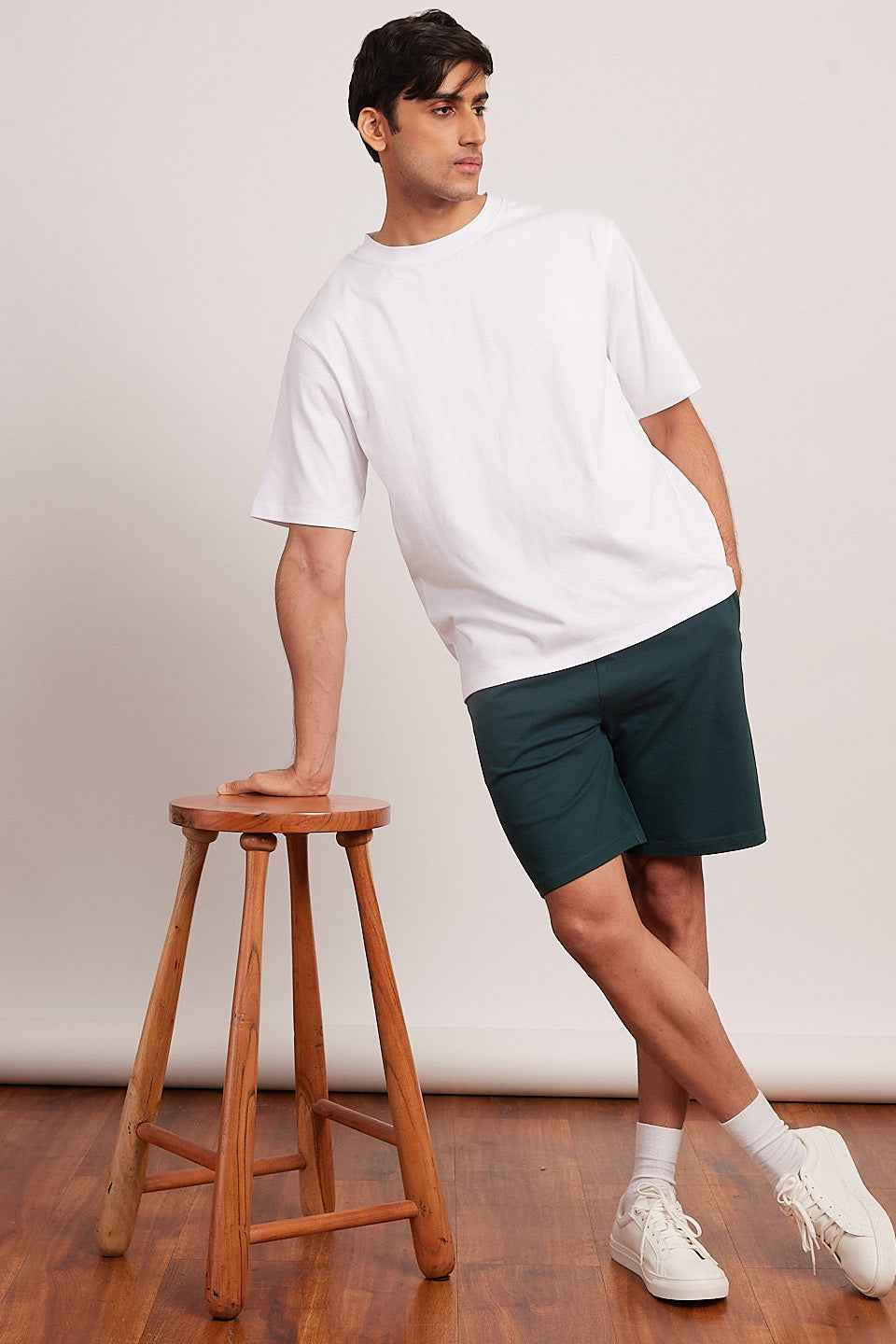 Mens Shorts The Jersey Lounge Shorts Bottle Green