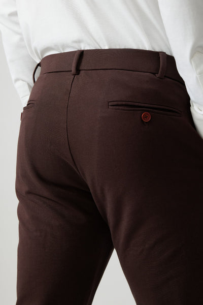 Pima French Terry Trousers Walnut Brown | Mens Trousers | Creatures of Habit