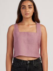 Linen Crop Tank