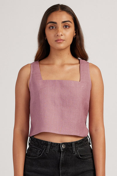 The Linen Crop Tank | Creatures of Habit