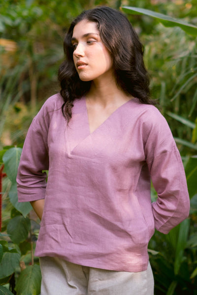 The Linen V Neck Top | Creatures of Habit