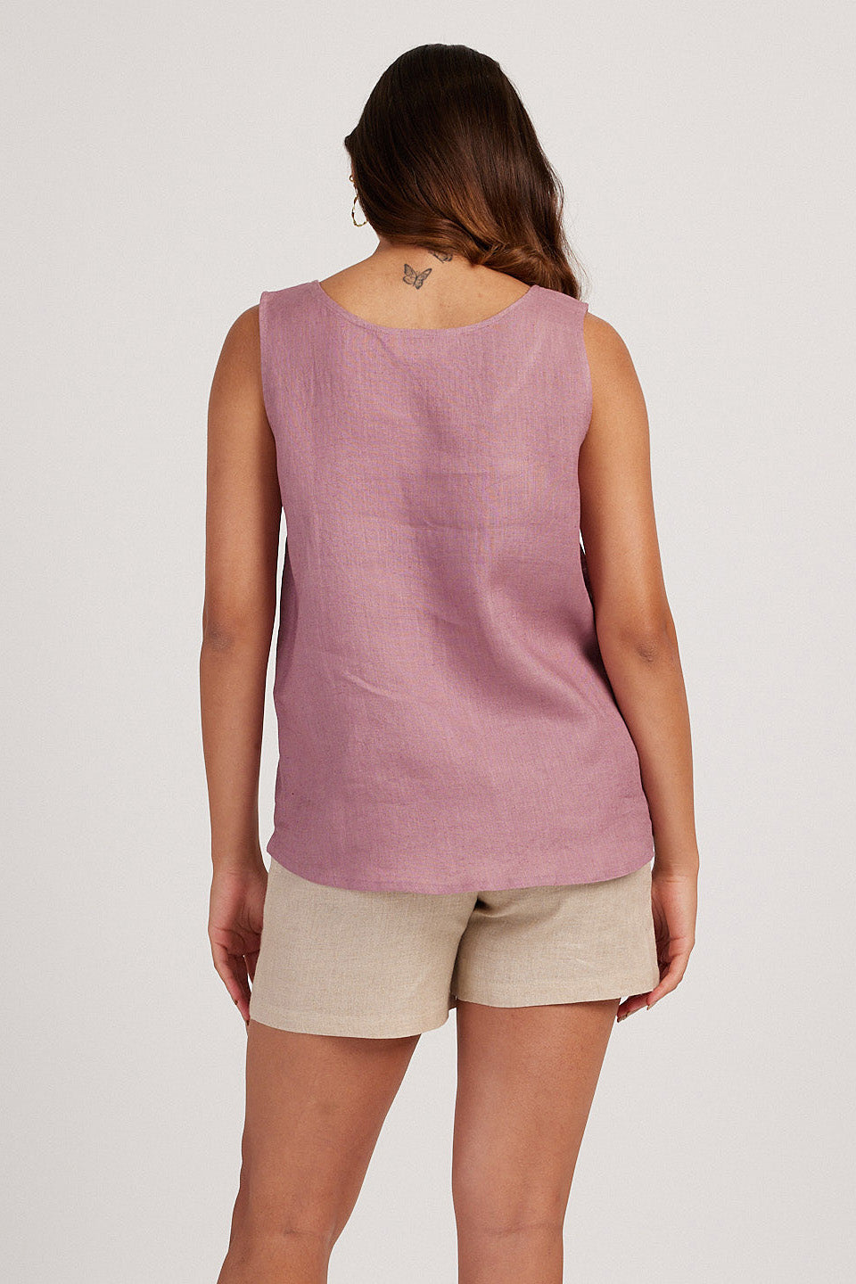 The Linen Round Neck Tank | Creatures of Habit
