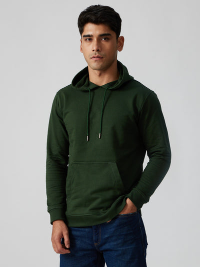 The Brushed Terry Hoodie Forest Green | Mens Sweatshirts | Creatures of Habit