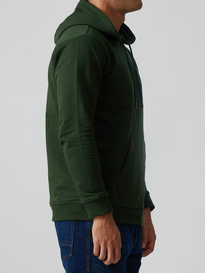 The Brushed Terry Hoodie Forest Green | Mens Sweatshirts | Creatures of Habit